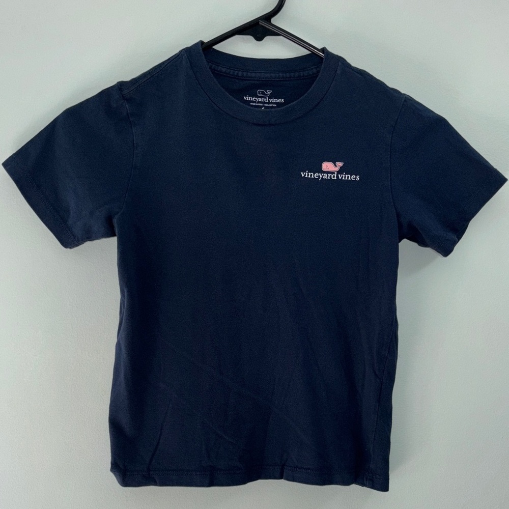 Vineyard Vines Kids Navy Blue Tee size 6